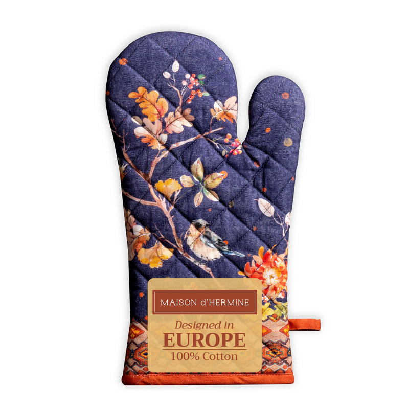 Maison d'Hermine Kelim - Infinity 100% Cotton Oven Mitt - 7.5" x 13"