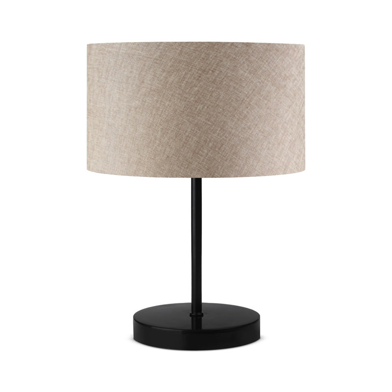 Lampe de table en métal Taniya, Beige