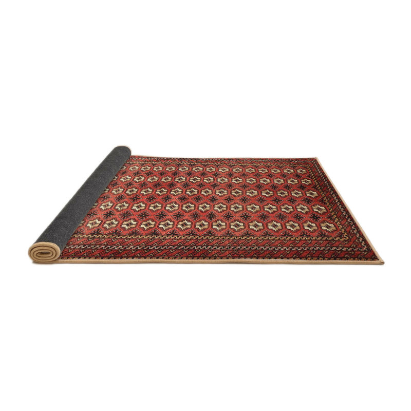 Tapis rouge à motif sud-ouest, Rond 6 pi