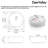 DeerValley 16" x 5'' Bathroom Sink,White Ceramic Circular Vessel Sink,Vitreous China Vessel Bathroom Sink with Fluted Sides and Overflow