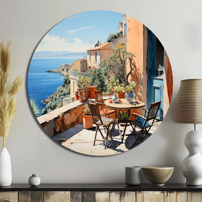 Maxfield - Landscapes Round Metal Art