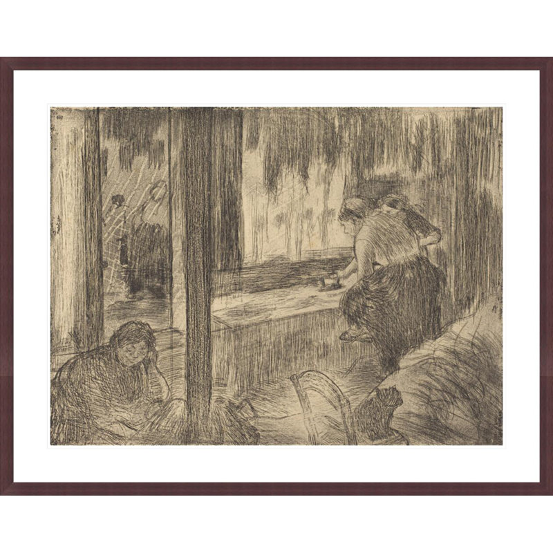 «The Laundresses» par Edgar Degas, impression giclée encadrée, H 32,94 po x l 41,5 po