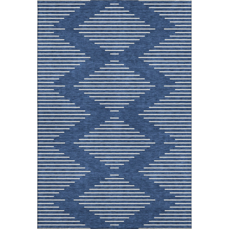 Premium Machine Washable Colmenero AMF1016 Geometric Rug, Rectangle 10' x 14'