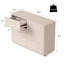 Commode 6 tiroirs 46,5 "Mid Century Modern-25491816