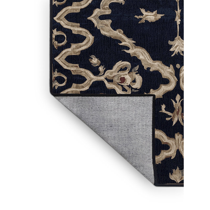 Machine Washable Gray Area Rug, Rectangle 8' x 10'