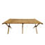Table de salle à manger portative pliable en bois multifonctionnelle, naturelle et élégante pour une utilisation intérieure et extérieure