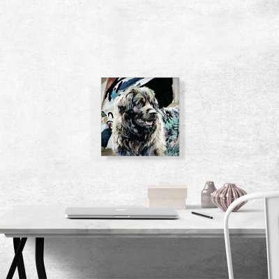 " Leonberger Dog Breed Modern " Painting Print