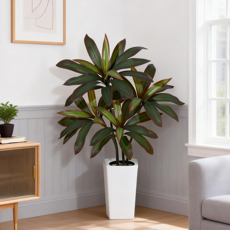 Faux arbre artificiel d'intérieur Dracaena
