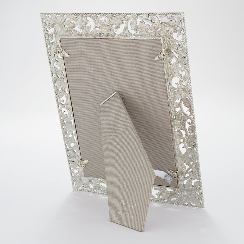 Flora Metal Picture Frame, 8" x 10", Silver