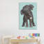 «Baby Elephant - Teal» par Angelika Parker - impression d'art graphique-52533253-52533255-52533273