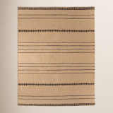 Vallarta Outdoor Striped Area Rug in Valley Sand