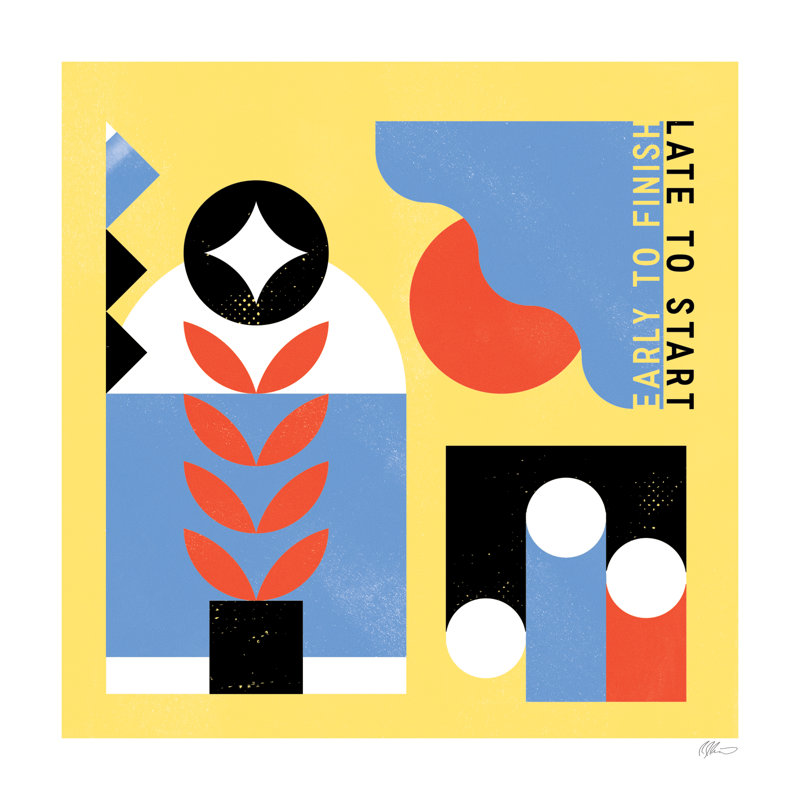 «Late Start» par Robert John Paterson - impression, H 12 po x l 12 po, Non, Toile tendue
