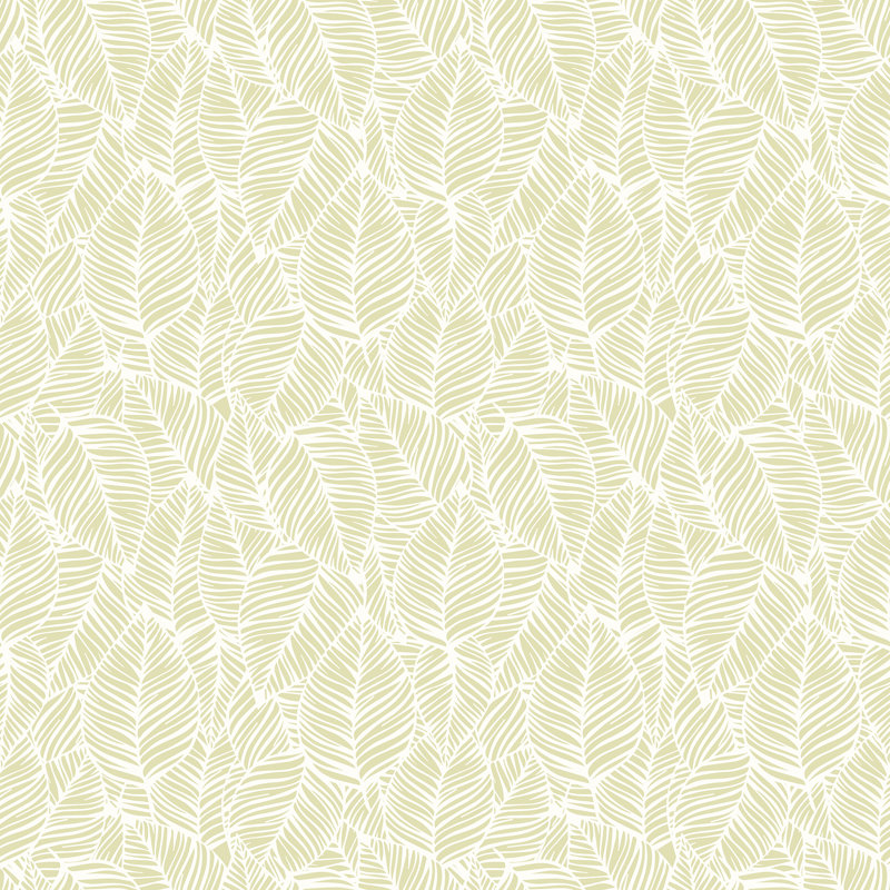 Zebra Leaf - Duck Egg Blue 10m Wallpaper, Light Green Animal Print
