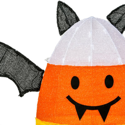 Pre-Lit Candy Corn Bat