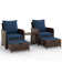 2 - Person Patio Conversation Sets with Cushions