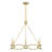 6-Light Chandelier in Spun Gold-101255928