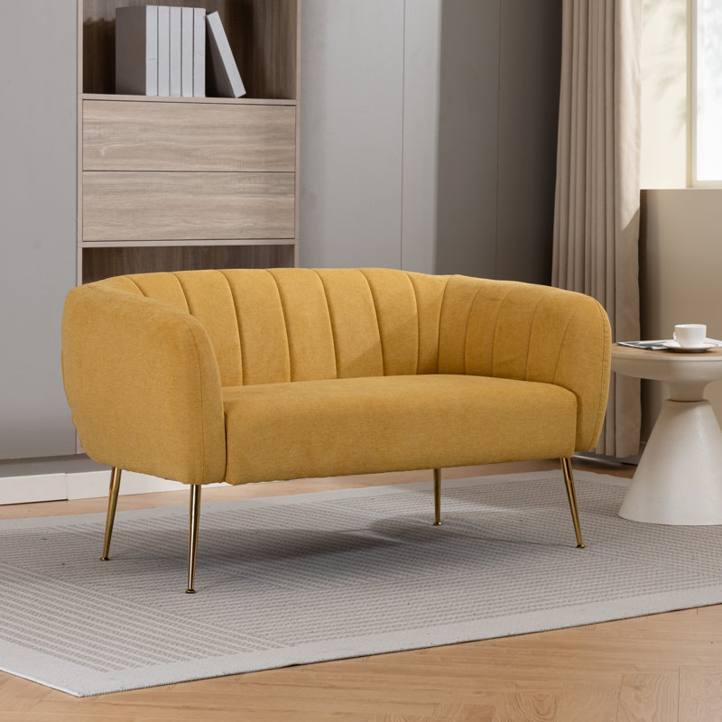 2 Seater Loveseat, Yellow
