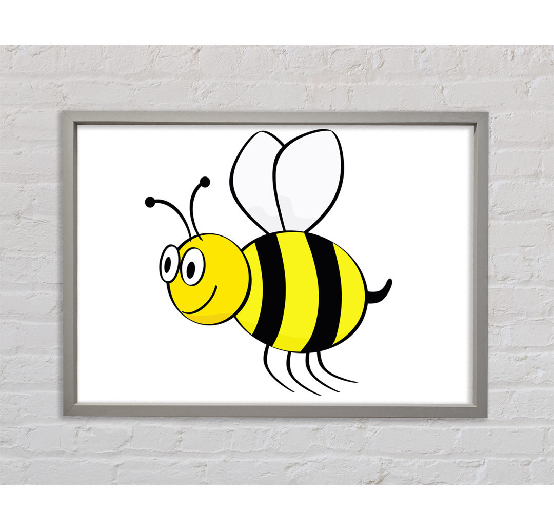 Buzzing Bee - Einzelner Bilderrahmen Kunstdrucke auf Leinwand