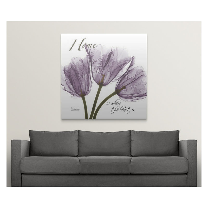'Tulips Home X-Ray by Albert Koetsier Photographic Print, 35" H x 35" W x 1.5" D, Canvas