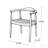 Dining Chair with Arm