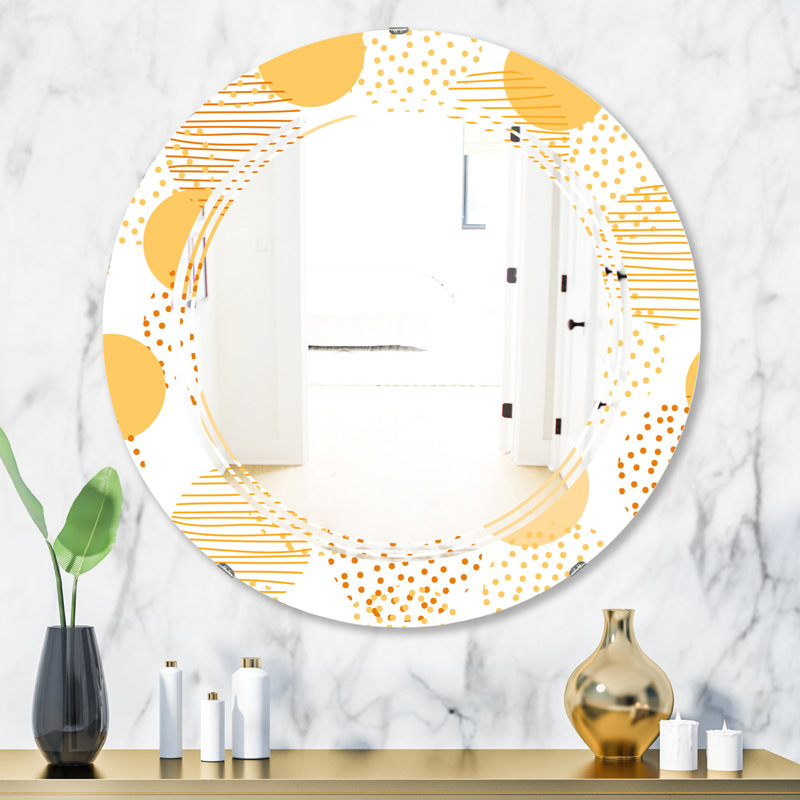 Miroir mural sans cadre abstrait Abstract Triple C, H 24 po x l 24 po