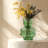 Luciel 8" Green Bubble Glass Table Vase-95418618-119598365