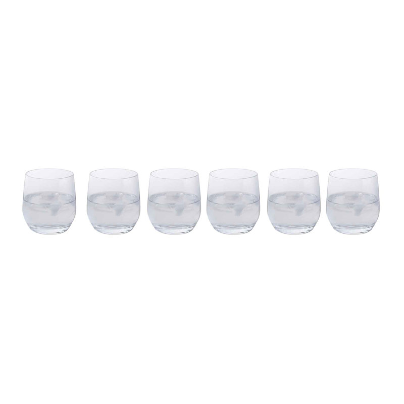 Dartington Crystal Bar Six Tumbler Glasses