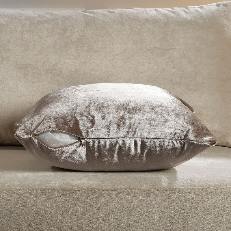 Housse de coussin en velours brillant, Papier de riz, Square 14"