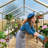 Large Walk-In Heavy Duty Polycarbonate Greenhouse for Outdoors with Aluminum Frame, Quick Setup, Roof Vent, Adjustable Windows & Lockable Door for Garden or Backyard, 8x12 FT  -125367277-125367282
