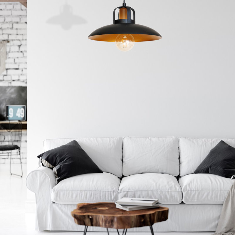 Felix 1 - Light Cone Pendant, Black, Black