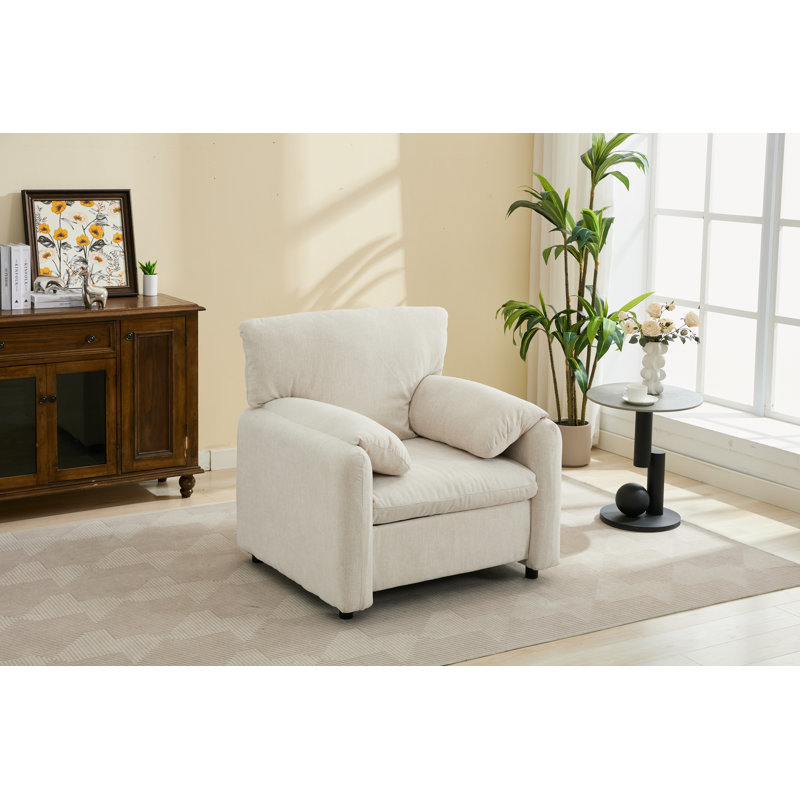 Fauteuil d'appoint Madell, Beige