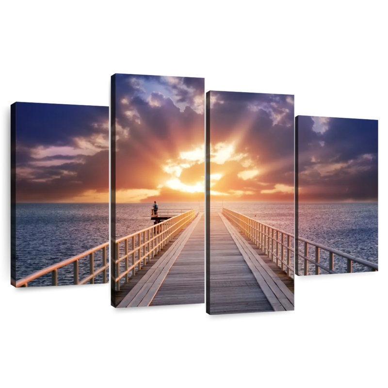 Aletra Dock At Twilight, 32'' H x 52'' W