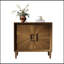 Armoire de rangement avec portes symétriques Sunburst et tablettes réglables-309629660