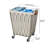 Artesa Verona Rolling Laundry Hamper Cart with Removable Canvas Bag