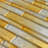 Foil Random Sized Interlocking Glass Mosaic Tile-50926313