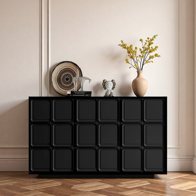 Armoire d'entrée scandinave minimaliste, H 33,5 po x l 47,2 po x P 15,7 po