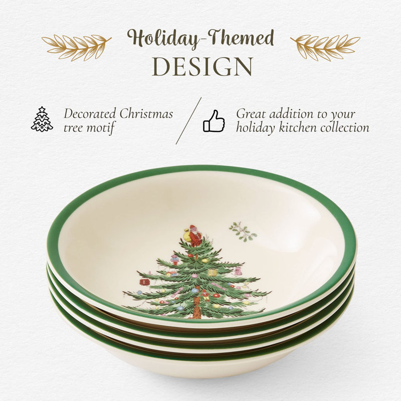 Spode Christmas Tree Cereal/Oatmeal Bowl 5.5"