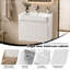 Single Bathroom Vanity with Ceramic Top-1403379324