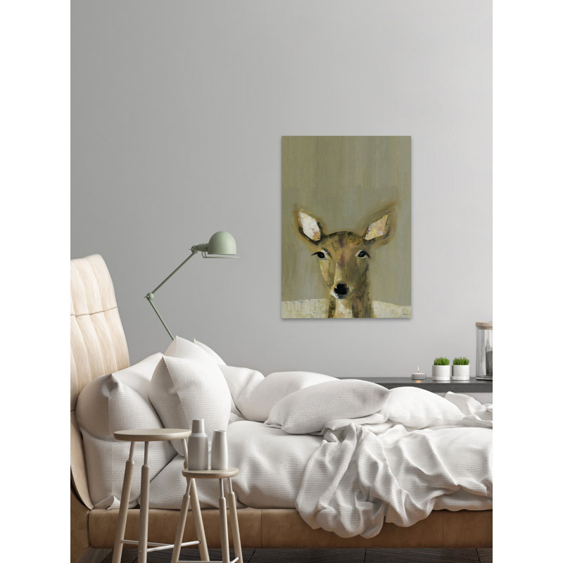 «Bonjour Cerf», reproduction sur toile tendue, H 45 po x l 30 po x P 1,5 po