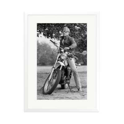 Robert Redford on his Motorcycle