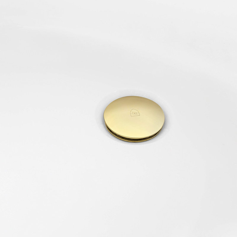 Kingston Brass Aqua Eden 60-Inch Acrylic Oval Double Ended Pedestal Tub With Drain