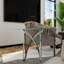 2 Piece Clear Tempered Glass And Silver Living Room Table Set