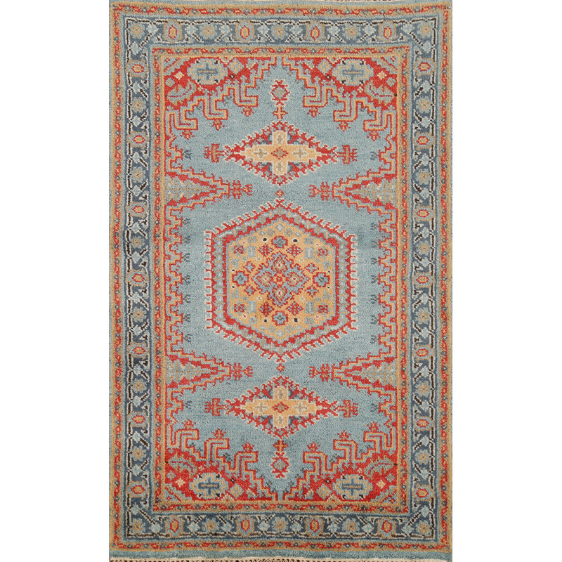 Tapis traditionnel indien clair 3 x 5