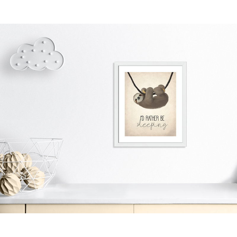 «Sleeping», art encadré, H 26,5 po x l 22,5 po x P 0,63 po, Cadre en bois de grange gris