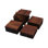 30 tuiles de terrasse imbriquées à motif rayé, plancher en bois franc d'acacia carré 12 po x 12 po pour patio, banc, bord de piscine, ...