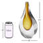 Vase Stretched Neck - Amber-Sm