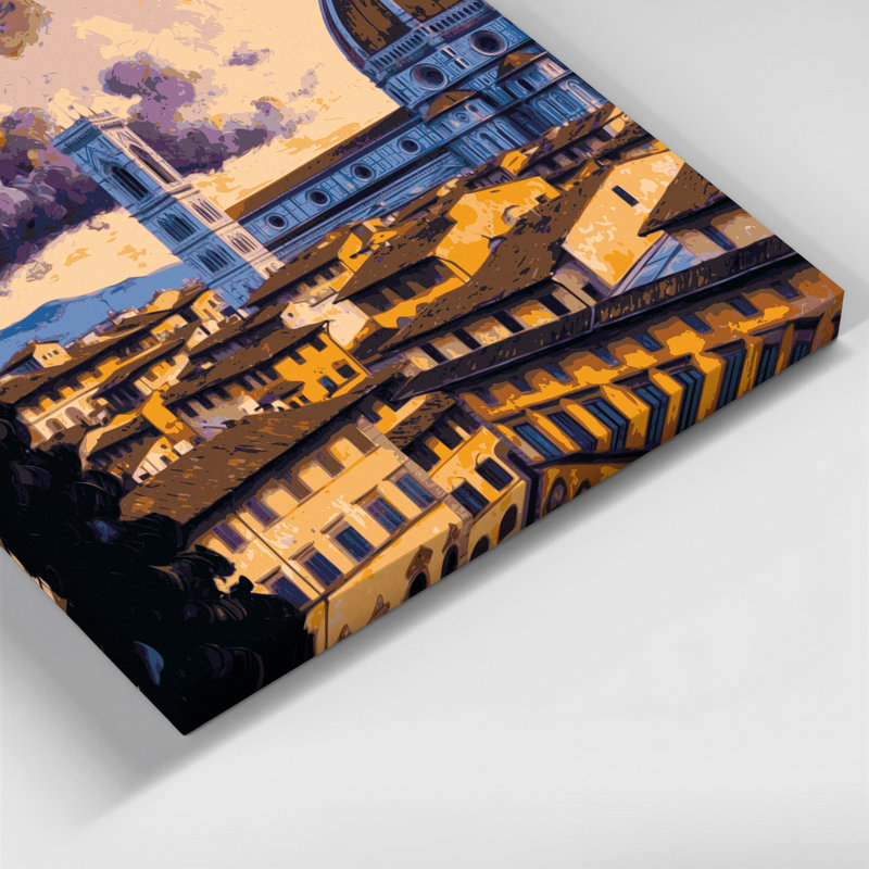 Art mural, villes, Florence, Italie, H 11 po x l 14 po