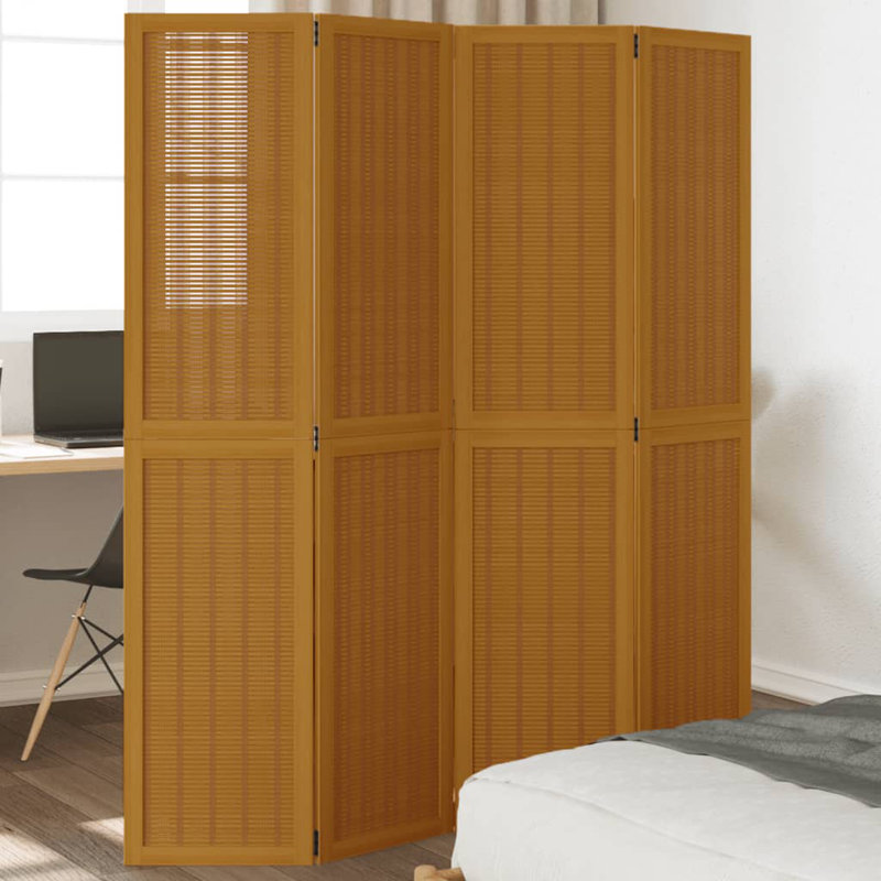 Onah Solid Wood Accent Room Divider, 180cm H x 145cm W