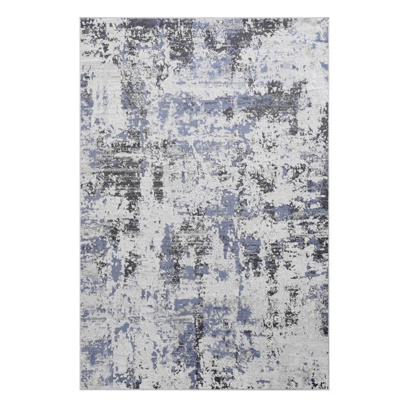 Area Rug, Collection 5X7 Grey / Denim / Abstract