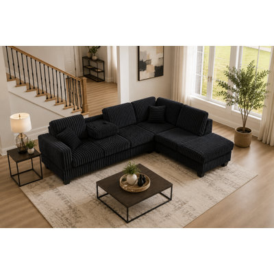 Canapé modulaire réversible Vega en fausse fourrure